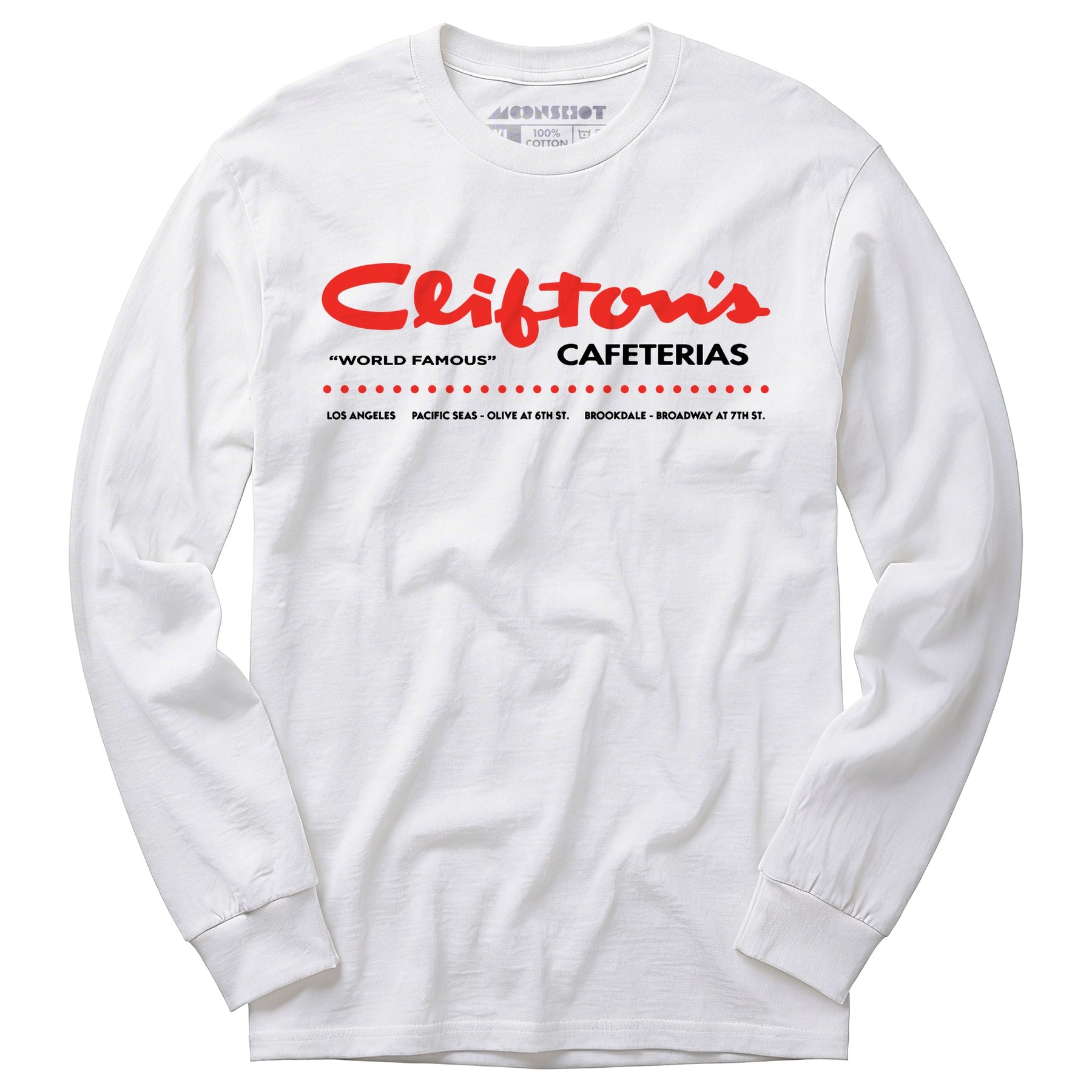 Clifton's Cafeterias - Los Angeles, CA - Vintage Restaurant - Long Sleeve T-Shirt
