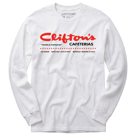 Clifton's Cafeterias - Los Angeles, CA - Vintage Restaurant - Long Sleeve T-Shirt