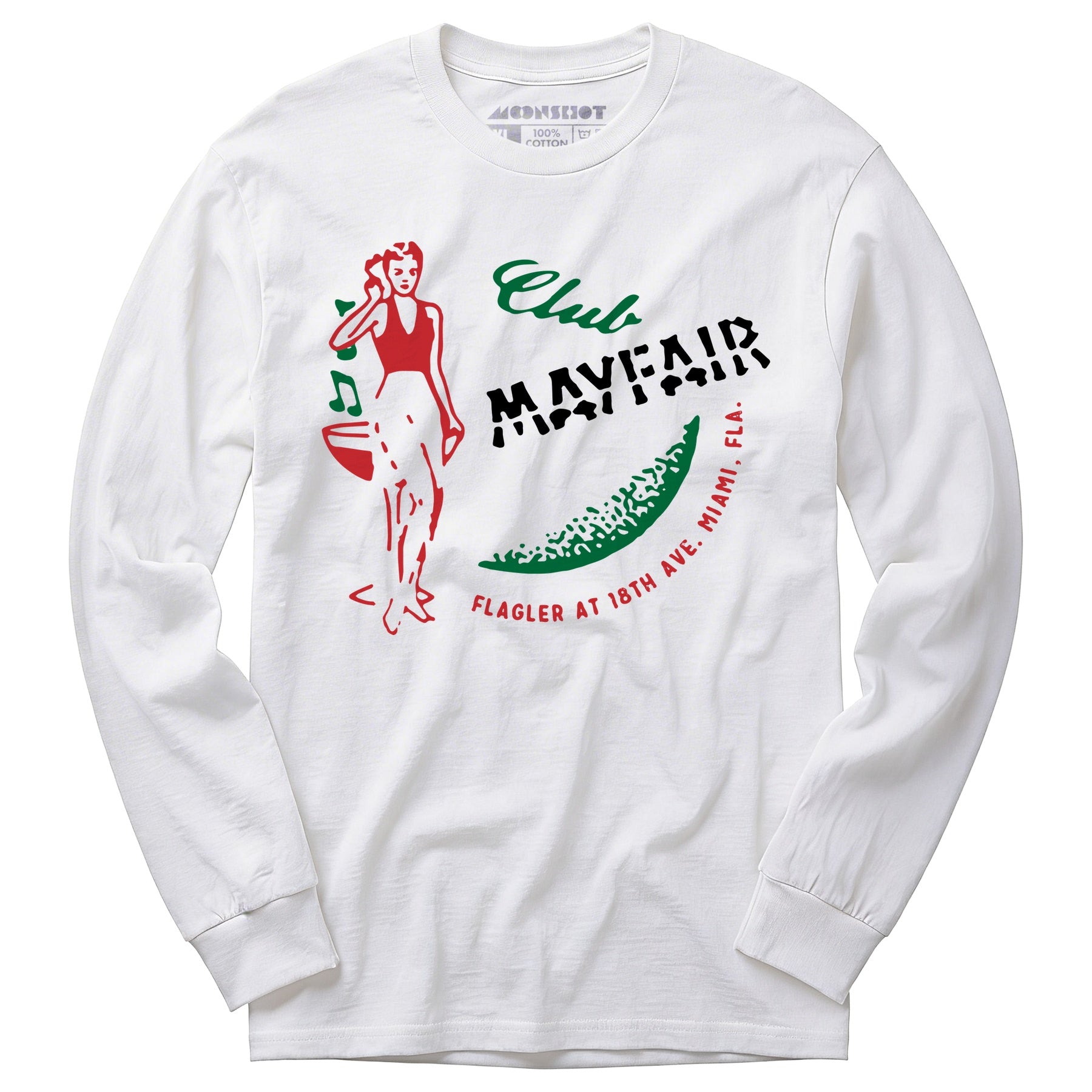 Club Mayfair - Miami, FL - Vintage Restaurant - Long Sleeve T-Shirt