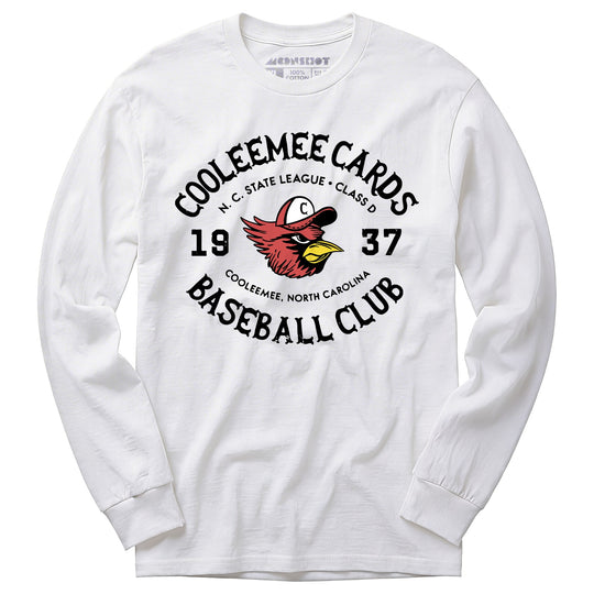 Cooleemee Cards - North Carolina - Vintage Defunct Baseball Teams - Long Sleeve T-Shirt