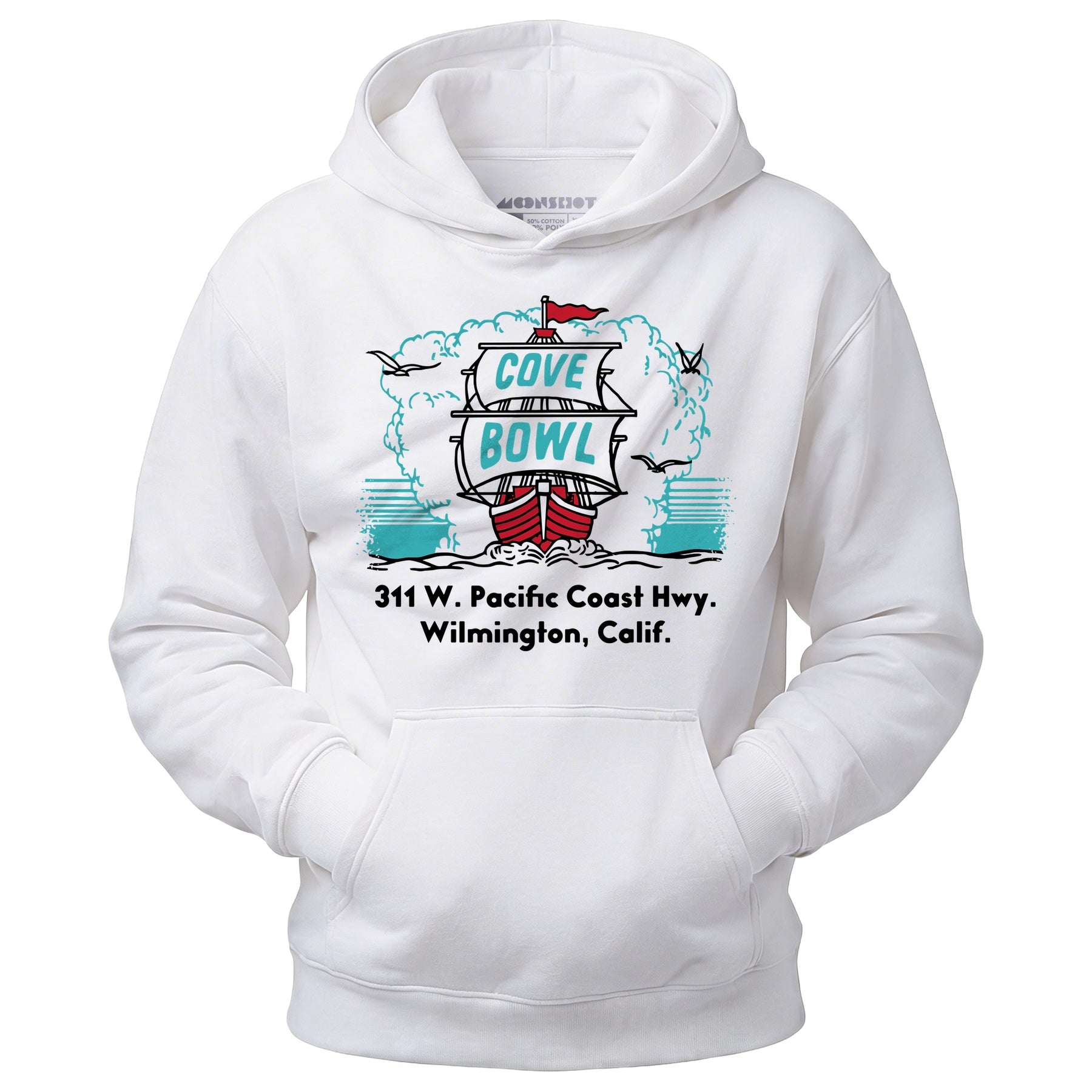 Cove Bowl - Wilmington, CA - Vintage Bowling Alley - Unisex Hoodie
