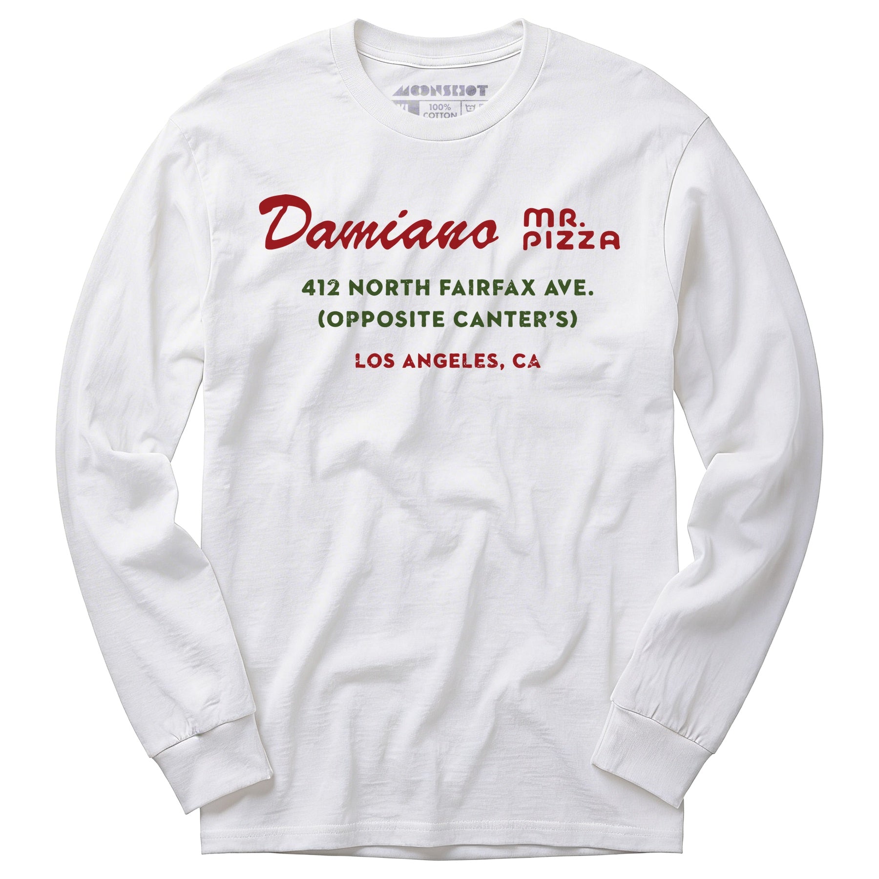 Damiano Mr. Pizza - Los Angeles, CA - Vintage Restaurant - Long Sleeve T-Shirt