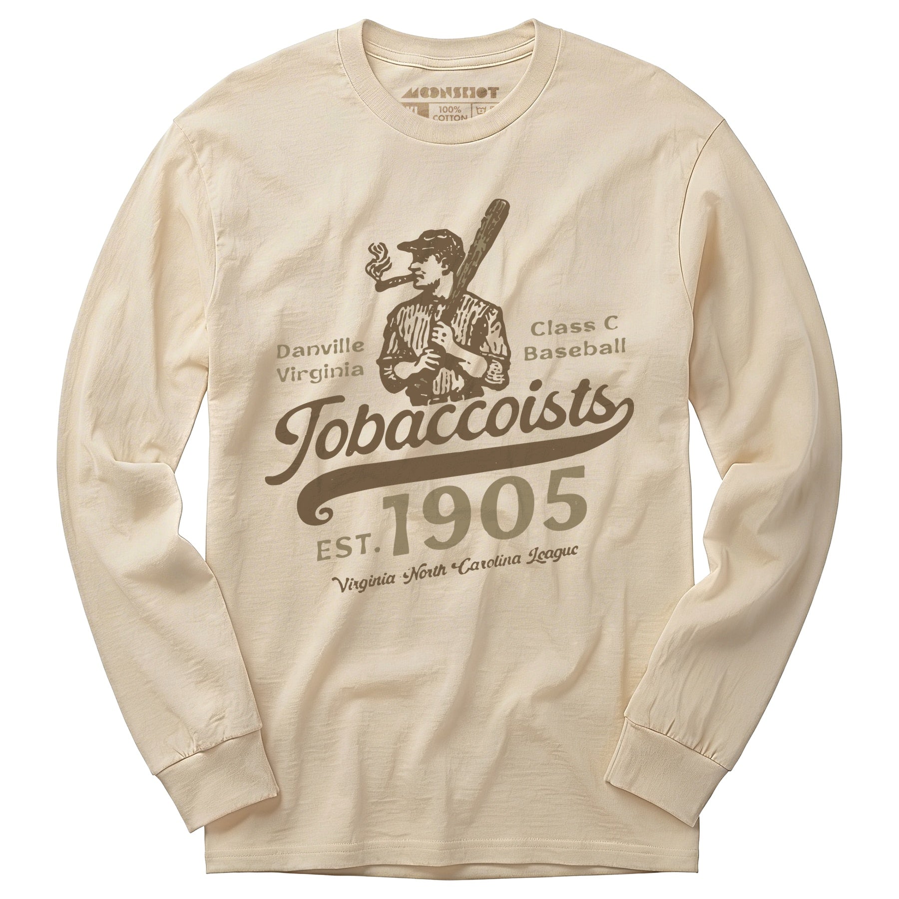 Danville Tobaccoists - Virginia - Vintage Defunct Baseball Teams - Long Sleeve T-Shirt