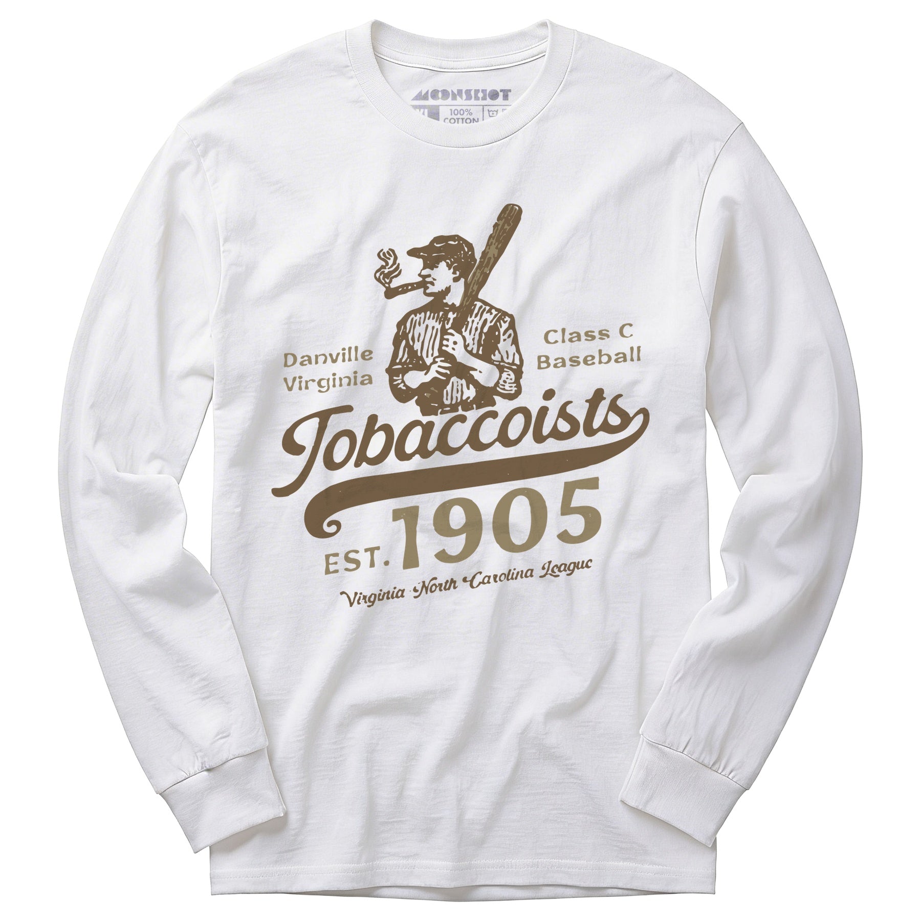 Danville Tobaccoists - Virginia - Vintage Defunct Baseball Teams - Long Sleeve T-Shirt
