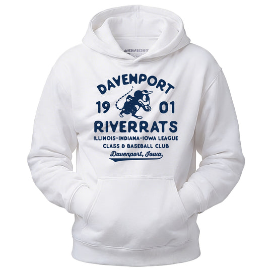 Davenport River Rats - Iowa - Vintage Defunct Baseball Teams - Unisex Hoodie