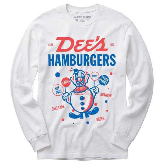 Dee's Hamburgers - Salt Lake City, UT - Vintage Restaurant - Long Sleeve T-Shirt
