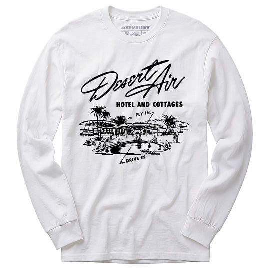 Desert Air Hotel & Cottages v2 - Vintage Palm Springs, CA - Long Sleeve T-Shirt