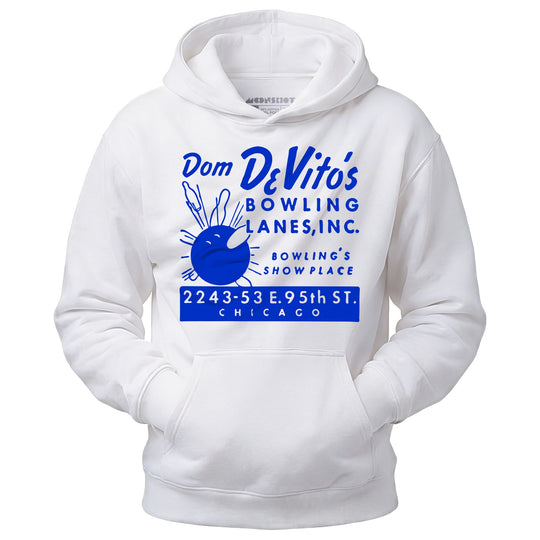Dom DeVito's - Chicago, IL - Vintage Bowling Alley - Unisex Hoodie