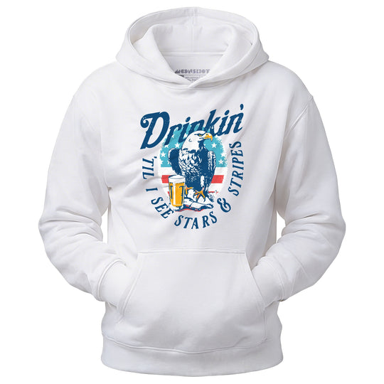 Drinkin' 'Til I See Stars & Stripes - Unisex Hoodie