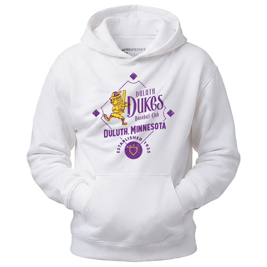 Duluth Dukes - Minnesota - Vintage Defunct Baseball Teams - Unisex Hoodie