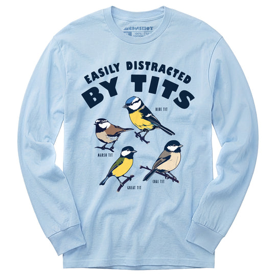 Easily Distracted Birds - Long Sleeve T-Shirt