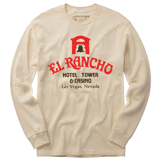 El Rancho Hotel Tower & Casino - Vintage Las Vegas - Long Sleeve T-Shirt