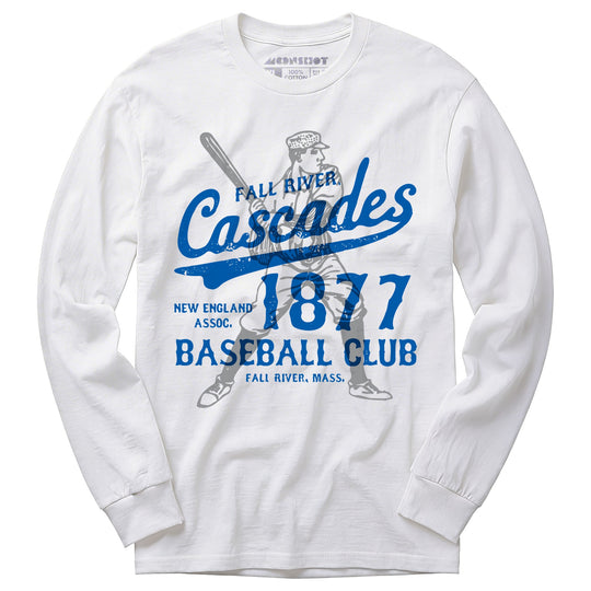Fall River Cascades - Massachusetts - Vintage Defunct Baseball Teams - Long Sleeve T-Shirt