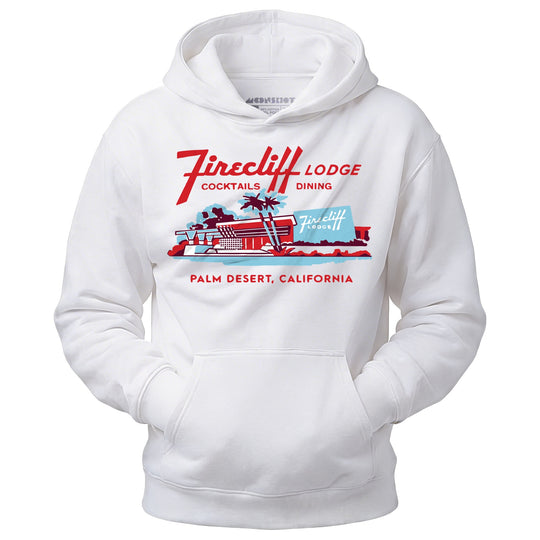Firecliff Lodge Hotel - Vintage Greater Palm Springs, CA - Unisex Hoodie