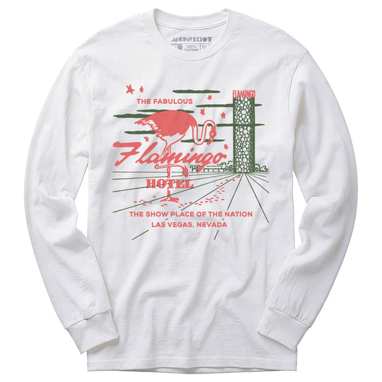 Flamingo Hotel v4 - Vintage Las Vegas - Long Sleeve T-Shirt