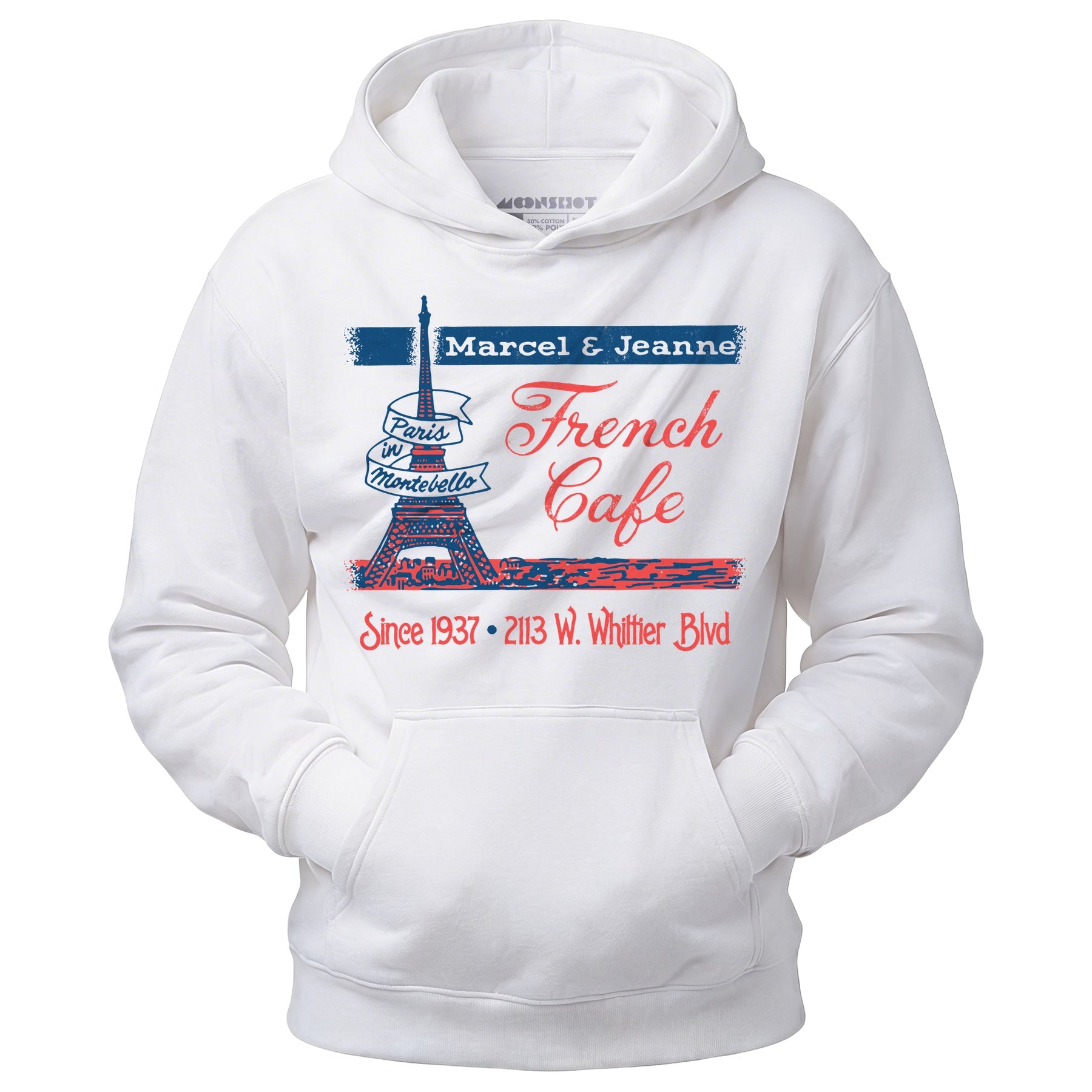 French Cafe - Montebello, CA - Vintage Restaurant - Unisex Hoodie