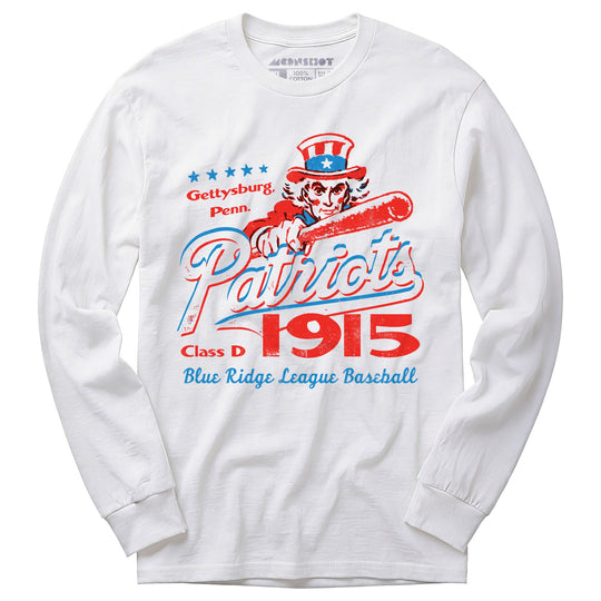 Gettysburg Patriots - Pennsylvania - Vintage Defunct Baseball Teams - Long Sleeve T-Shirt
