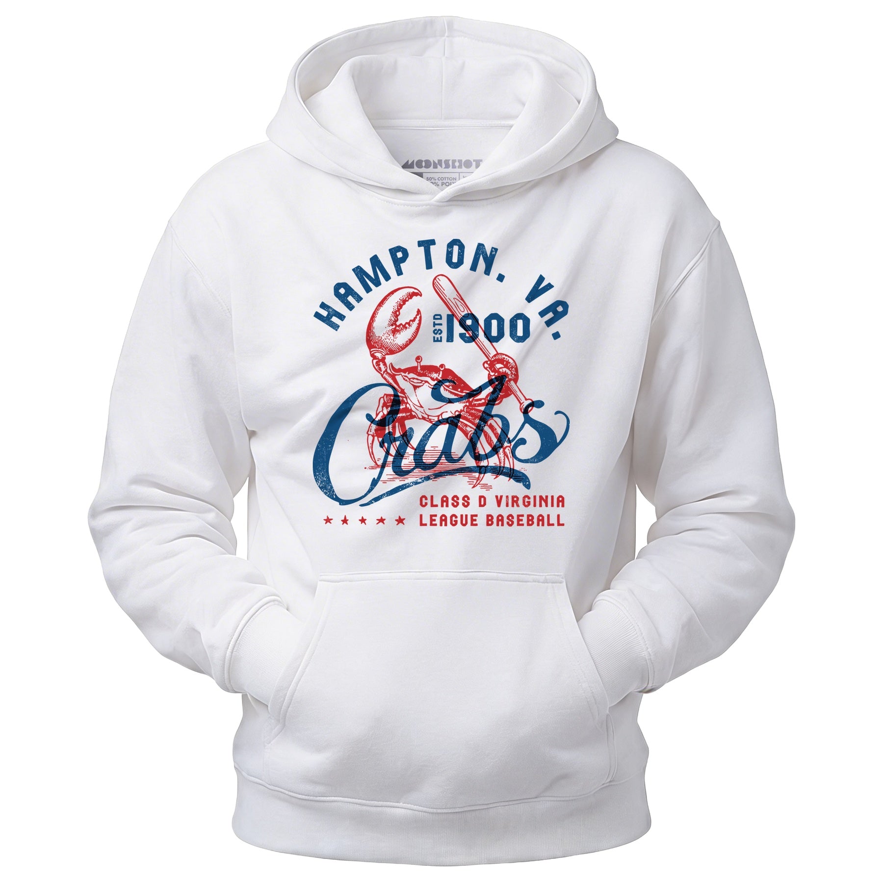 Hampton Crabs - Virginia - Vintage Defunct Baseball Teams - Unisex Hoodie