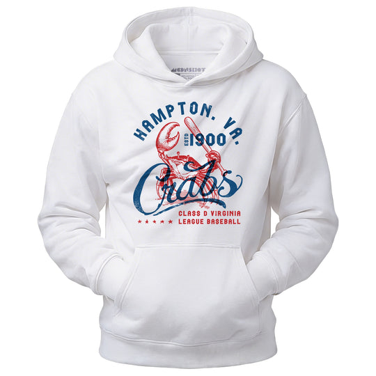 Hampton Crabs - Virginia - Vintage Defunct Baseball Teams - Unisex Hoodie