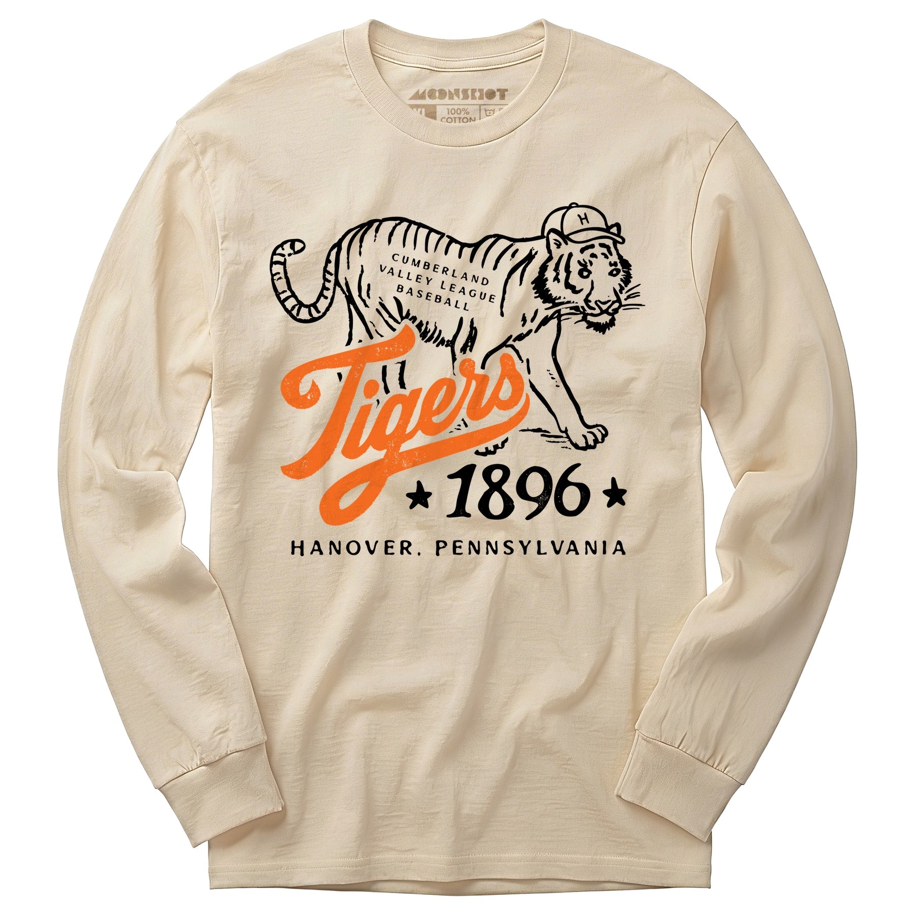 Hanover Tigers - Pennsylvania - Vintage Defunct Baseball Teams - Long Sleeve T-Shirt