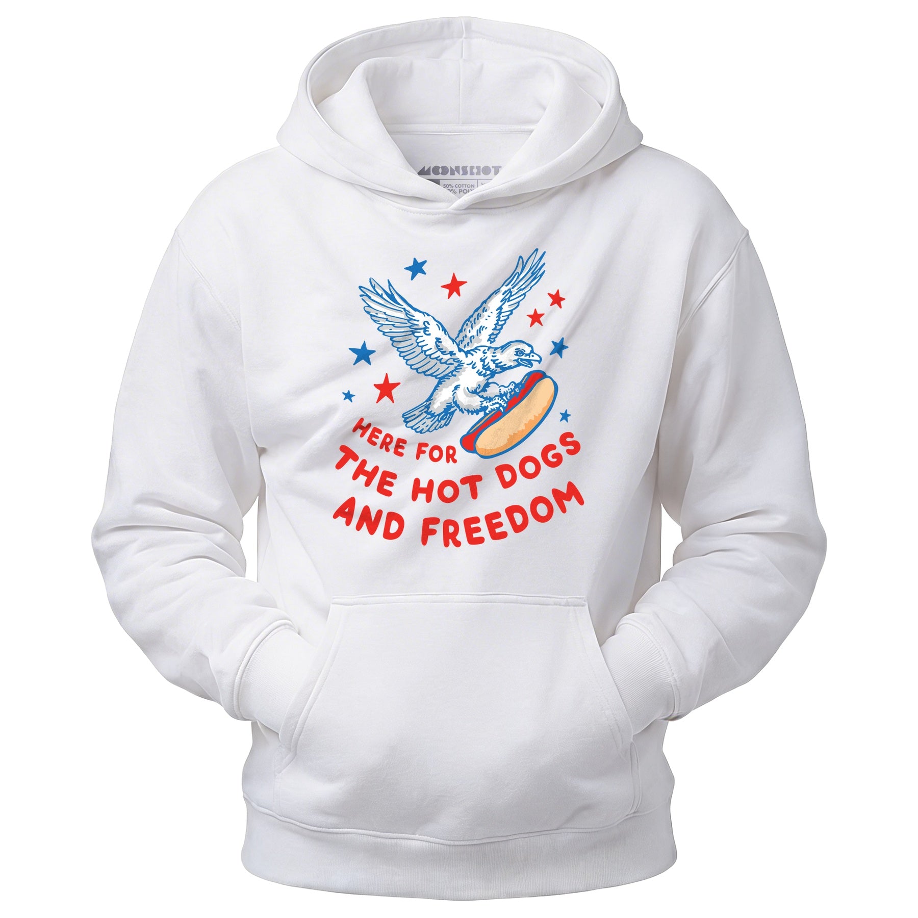 Here For The Hot Dogs and Freedom - Unisex Hoodie
