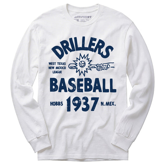 Hobbs Drillers - New Mexico - Vintage Defunct Baseball Teams - Long Sleeve T-Shirt