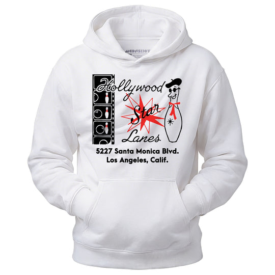 Hollywood Star Lanes - Los Angeles, CA - Vintage Bowling Alley - Unisex Hoodie