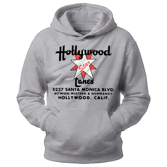 Hollywood Star Lanes v2 - Los Angeles, CA - Vintage Bowling Alley - Unisex Hoodie