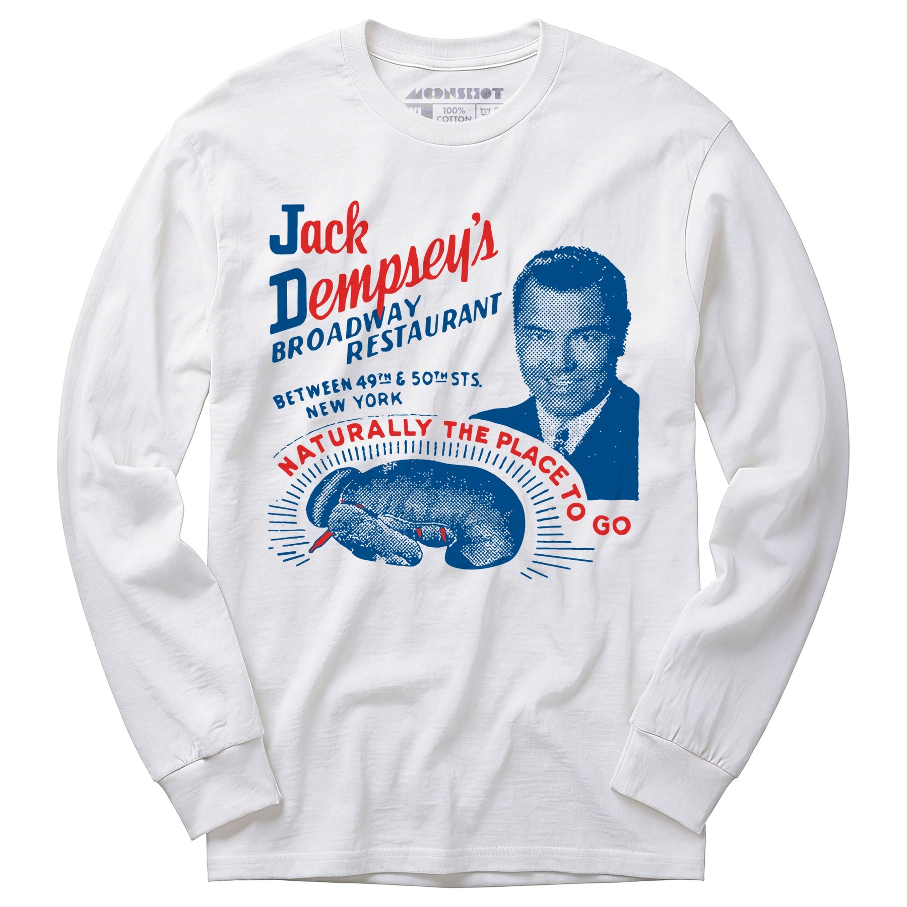 Jack Dempsey's v1 - Manhattan, NY - Vintage Restaurant - Long Sleeve T-Shirt