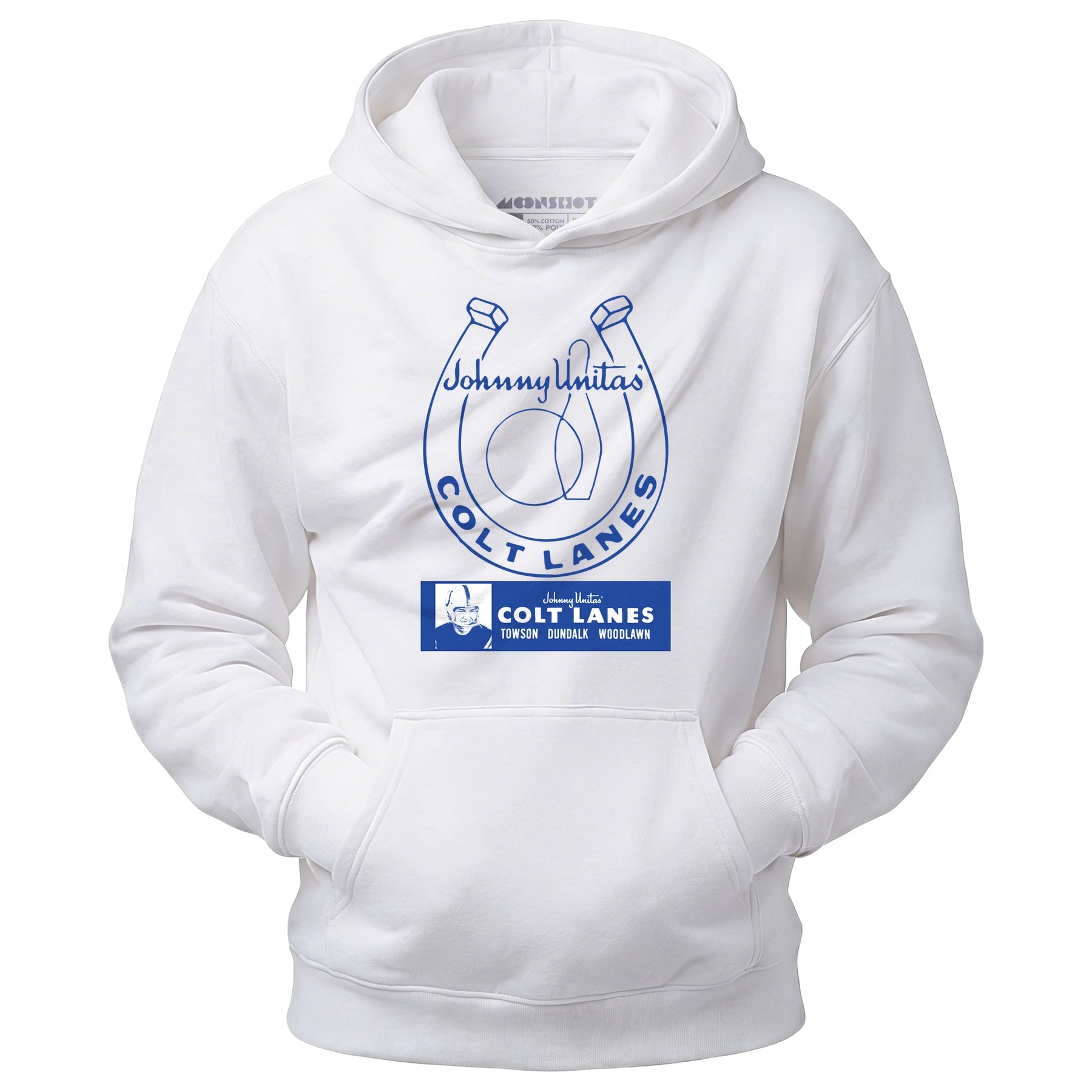 Johnny Unitas Colt Lanes - Maryland - Vintage Bowling Alley - Unisex Hoodie