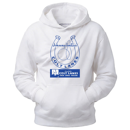 Johnny Unitas Colt Lanes - Maryland - Vintage Bowling Alley - Unisex Hoodie