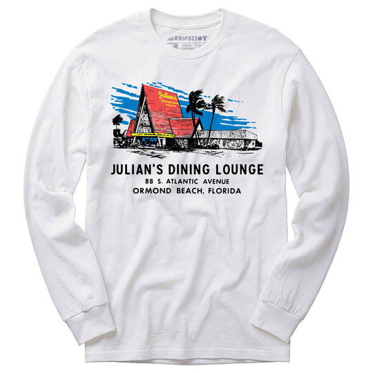Julian's Dining Lounge - Ormond Beach, FL - Vintage Restaurant - Long Sleeve T-Shirt
