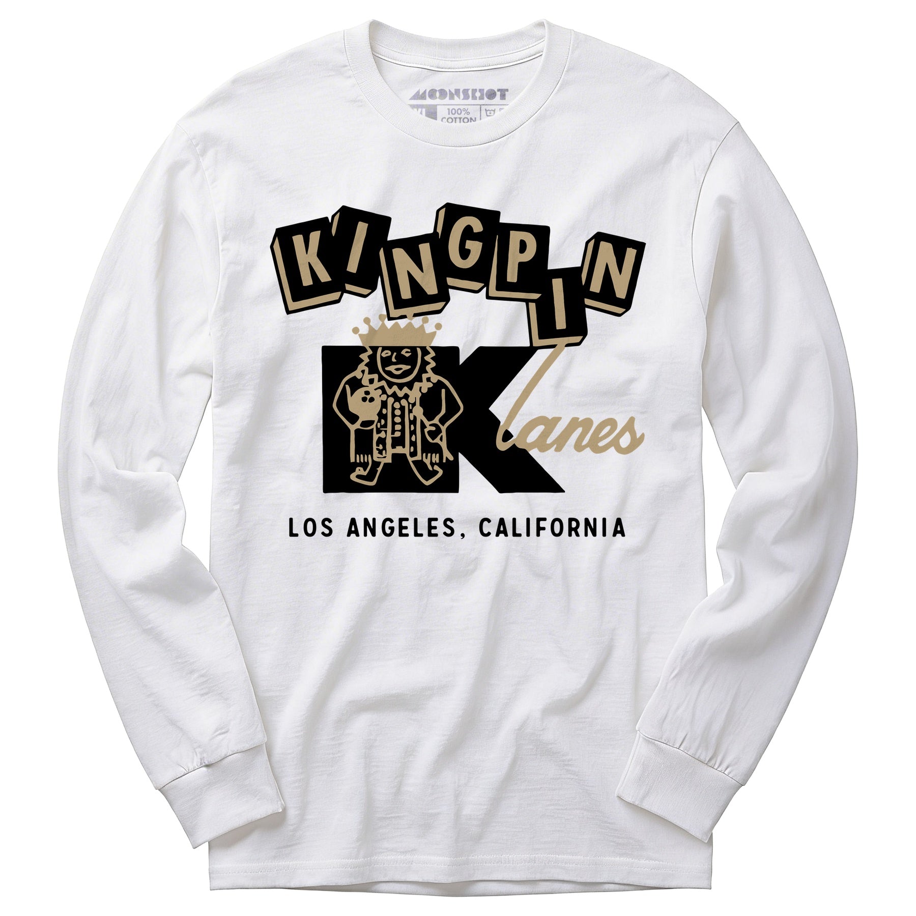 Kingpin Lanes - Los Angeles, CA - Vintage Bowling Alley - Long Sleeve T-Shirt