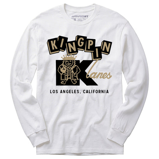 Kingpin Lanes - Los Angeles, CA - Vintage Bowling Alley - Long Sleeve T-Shirt