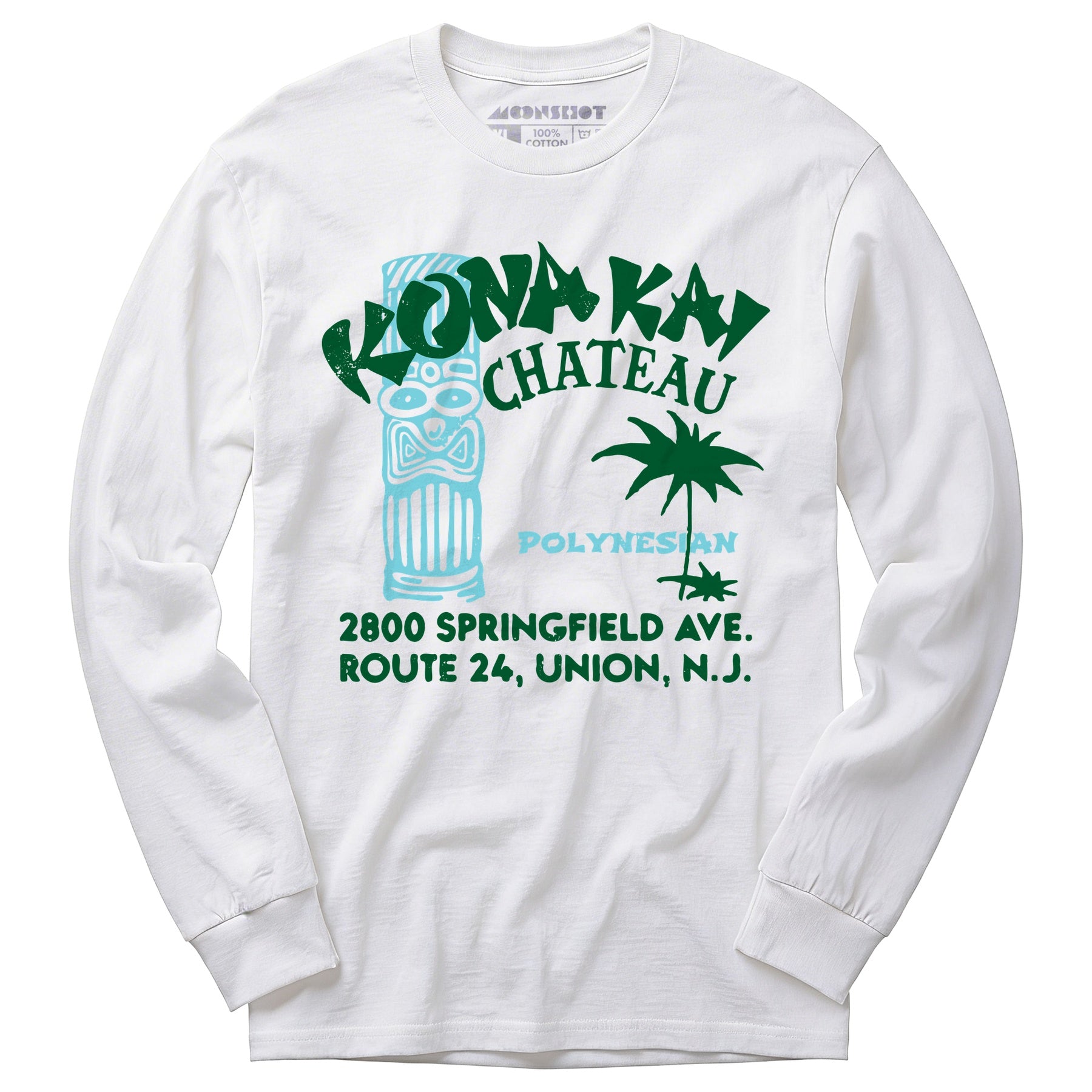 Kona Kai Chateau - Union, NJ - Vintage Tiki Bar - Long Sleeve T-Shirt