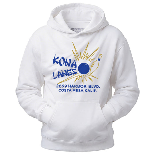Kona Lanes v2 - Costa Mesa, CA - Vintage Bowling Alley - Unisex Hoodie