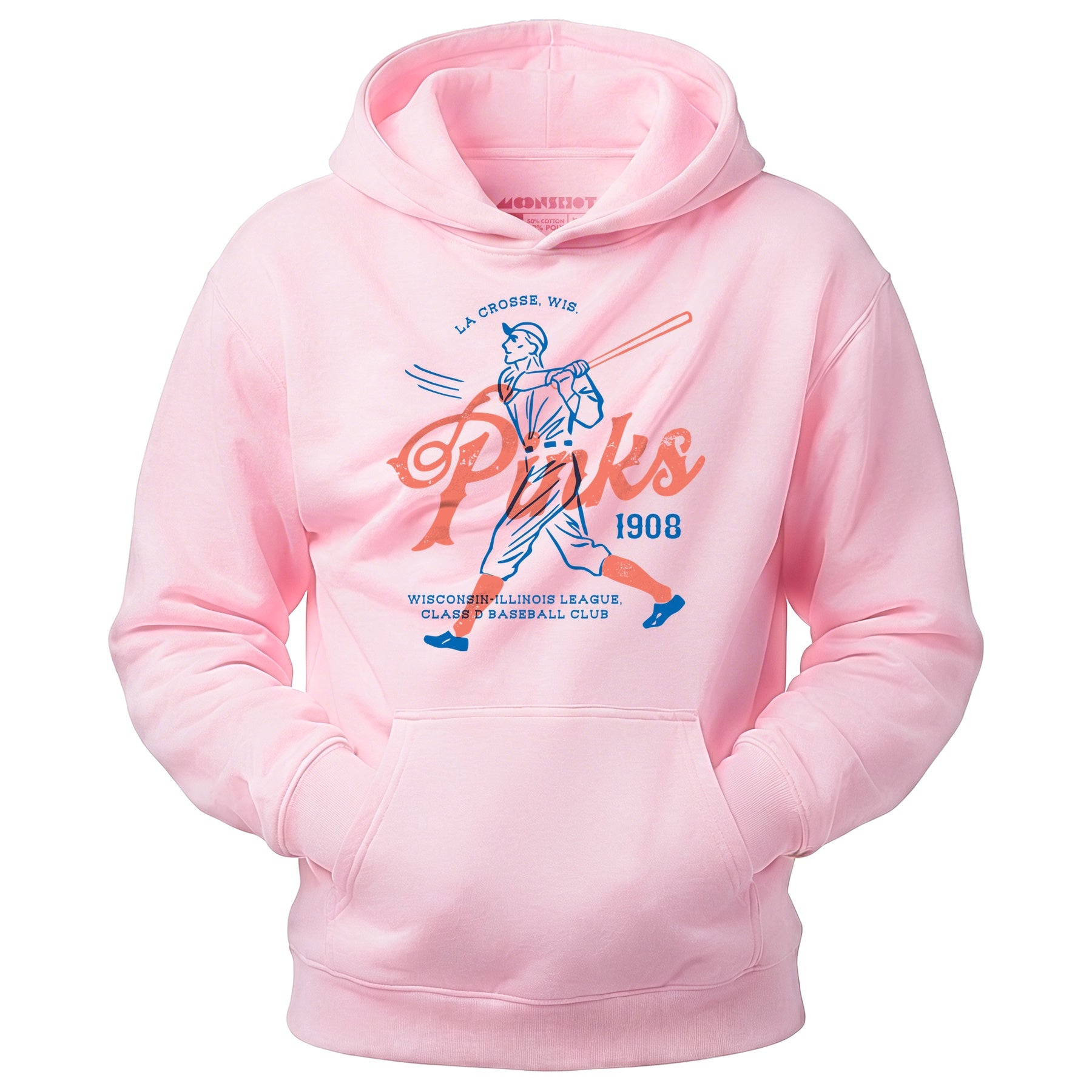 La Crosse Pinks - Wisconsin - Vintage Defunct Baseball Teams - Unisex Hoodie