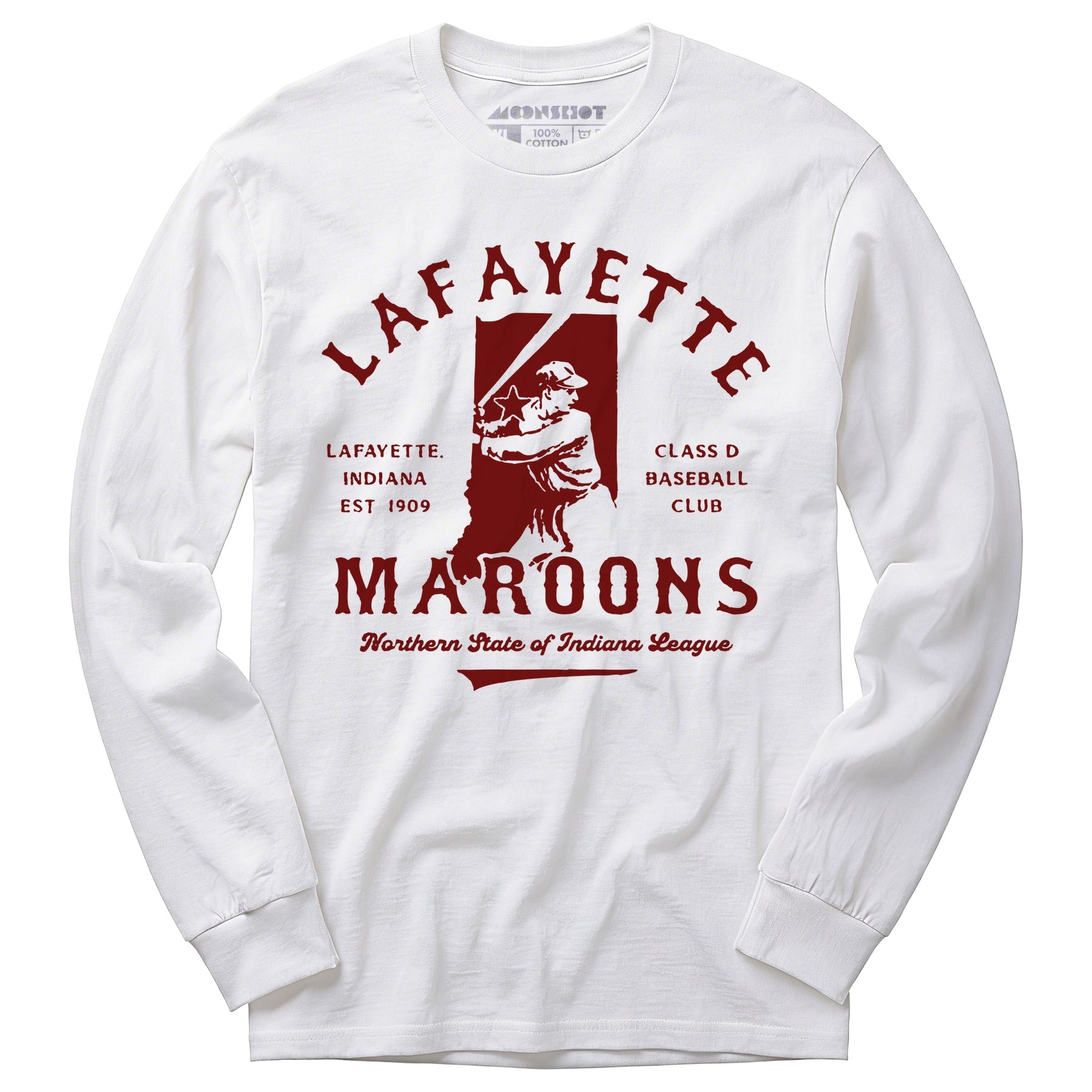 Lafayette Maroons - Indiana - Vintage Defunct Baseball Teams - Long Sleeve T-Shirt
