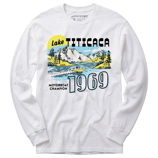 Lake Titicaca Motorboat Champion 1969 - Long Sleeve T-Shirt