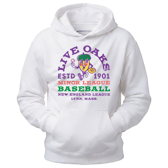 Lynn Live Oaks - Massachusetts - Vintage Defunct Baseball Teams - Unisex Hoodie