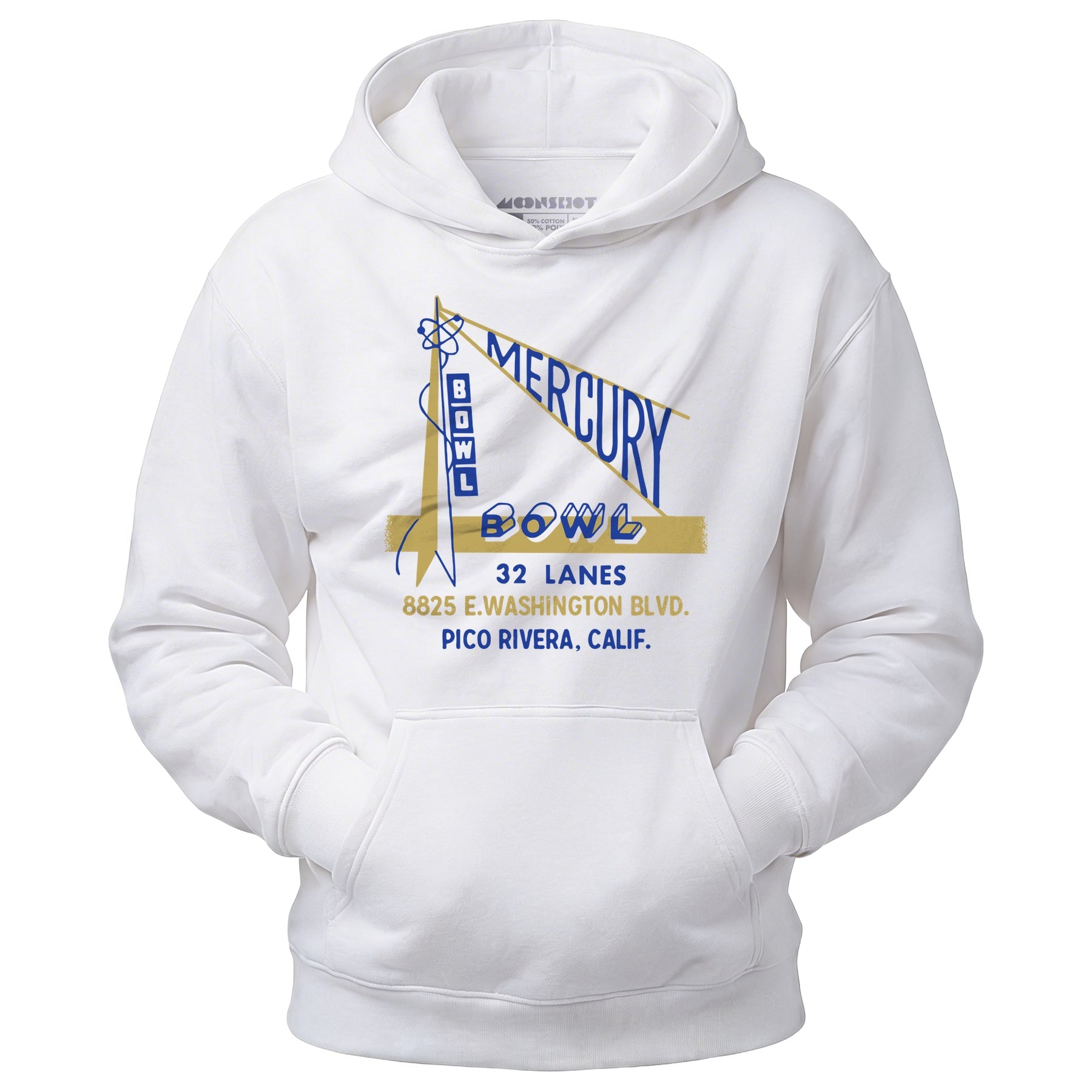 Mercury Bowl - Pico Rivera, CA - Vintage Bowling Alley - Unisex Hoodie