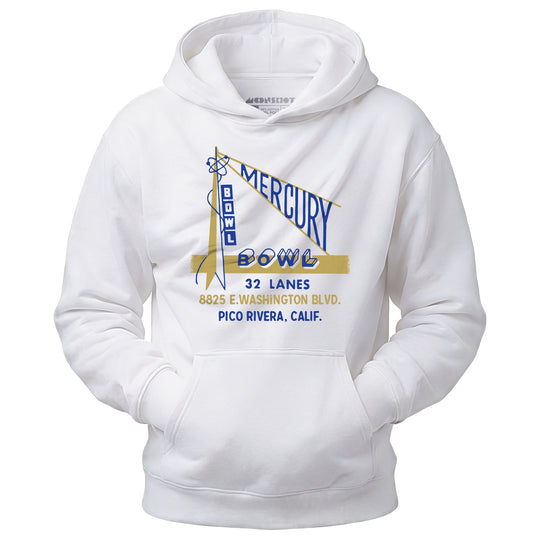 Mercury Bowl - Pico Rivera, CA - Vintage Bowling Alley - Unisex Hoodie