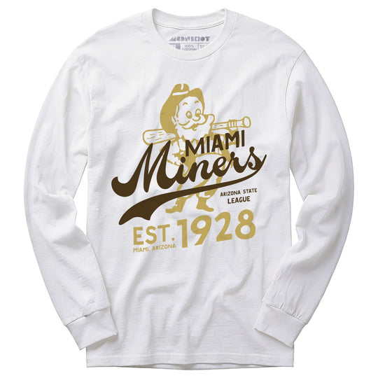 Miami Miners - Arizona - Vintage Defunct Baseball Teams - Long Sleeve T-Shirt