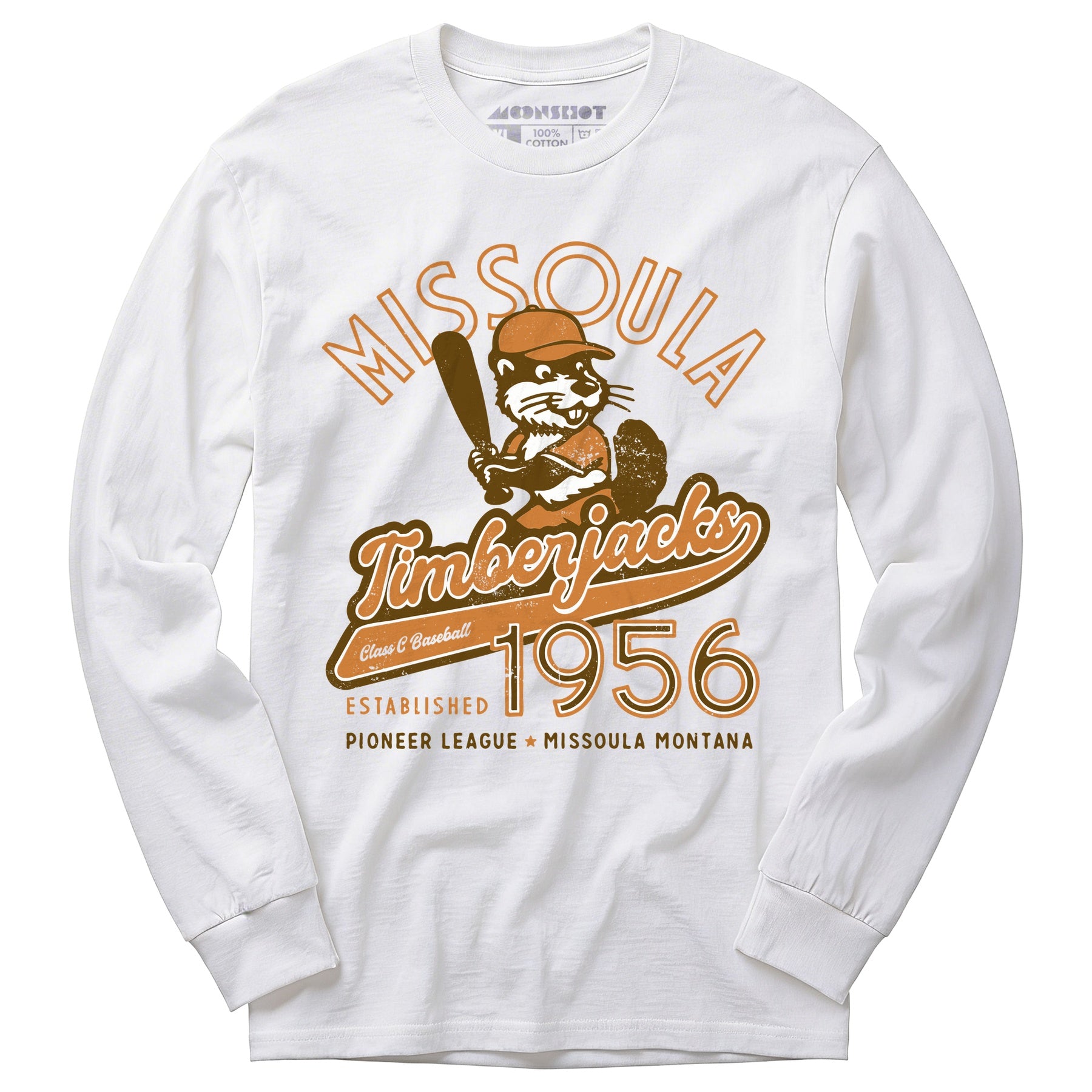 Missoula Timberjacks - Montana - Vintage Defunct Baseball Teams - Long Sleeve T-Shirt