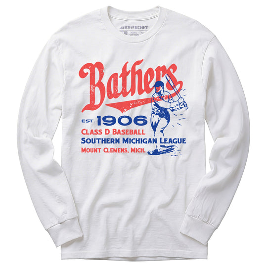 Mount Clemens Bathers - Michigan - Vintage Defunct Baseball Teams - Long Sleeve T-Shirt