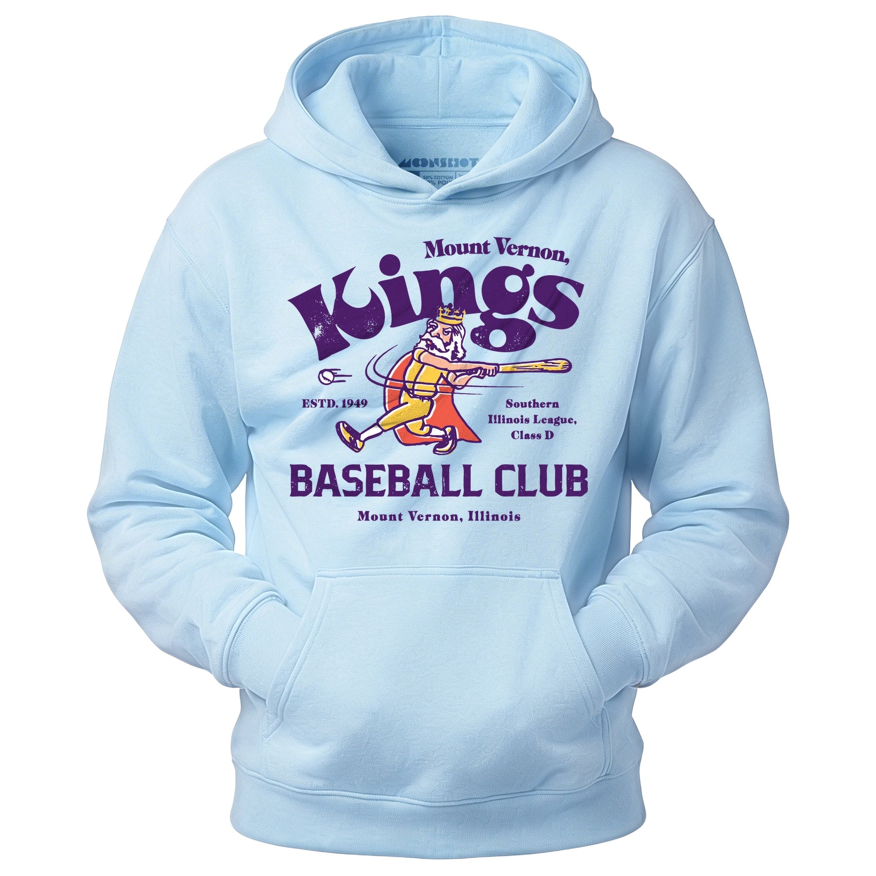Mount Vernon Kings - Illinois - Vintage Defunct Baseball Teams - Unisex Hoodie