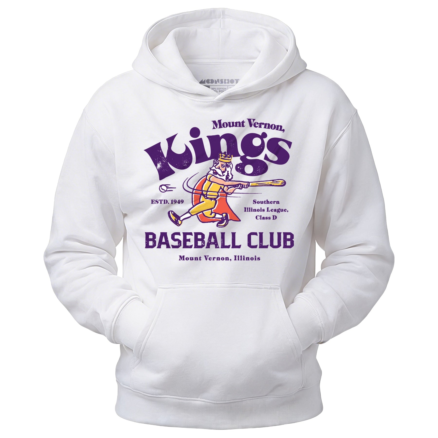 Mount Vernon Kings - Illinois - Vintage Defunct Baseball Teams - Unisex Hoodie