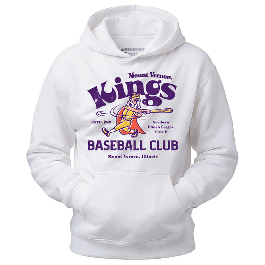Mount Vernon Kings - Illinois - Vintage Defunct Baseball Teams - Unisex Hoodie