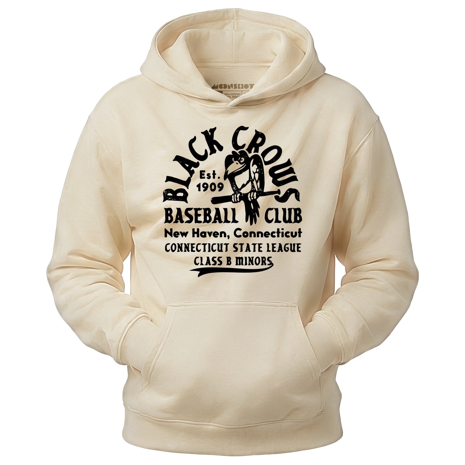 New Haven Black Crows - Connecticut - Vintage Defunct Baseball Teams - Unisex Hoodie