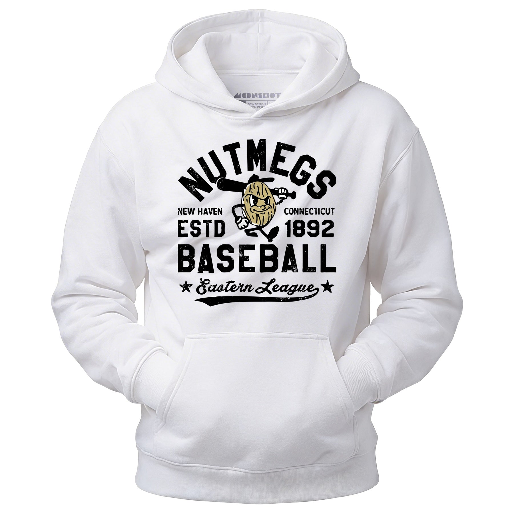 New Haven Nutmegs - Connecticut - Vintage Defunct Baseball Teams - Unisex Hoodie